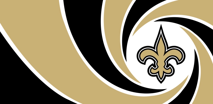 007 New Orleans Saints logo iron on paper